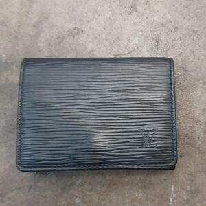 Louis Vuitton Black Epi Leather Card Holder